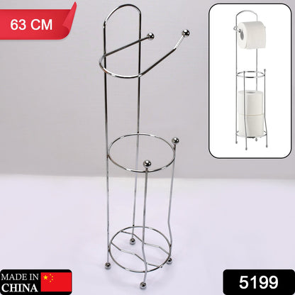 5199 Tissue Roll Stand 63cm High Quality Steel Stand Foe Toilet & Home Use Stand 