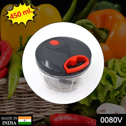 0080 V Atm Black 450 ML Chopper widely used in all types of household kitchen purposes for chopping and cutting of various kinds of fruits and vegetables etc. 