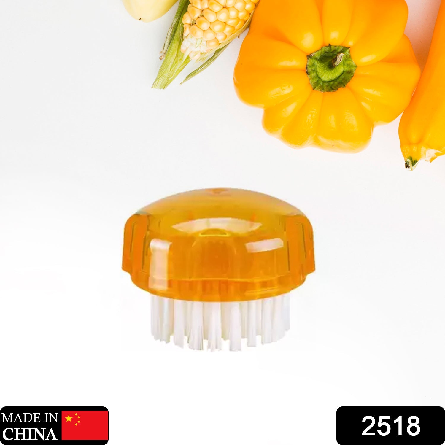 2518 Vegetable Fruits Cleaning Brush Nylon Round Pastry Brush 