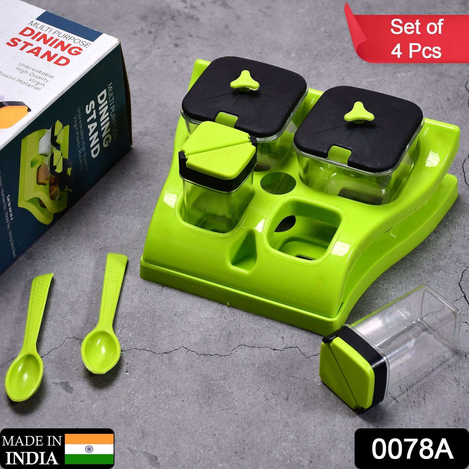 ﻿0078A Plastic Aachar pickle container/ chutney/ Mukhwas tray/ Masala tray Dinning Spice stand 