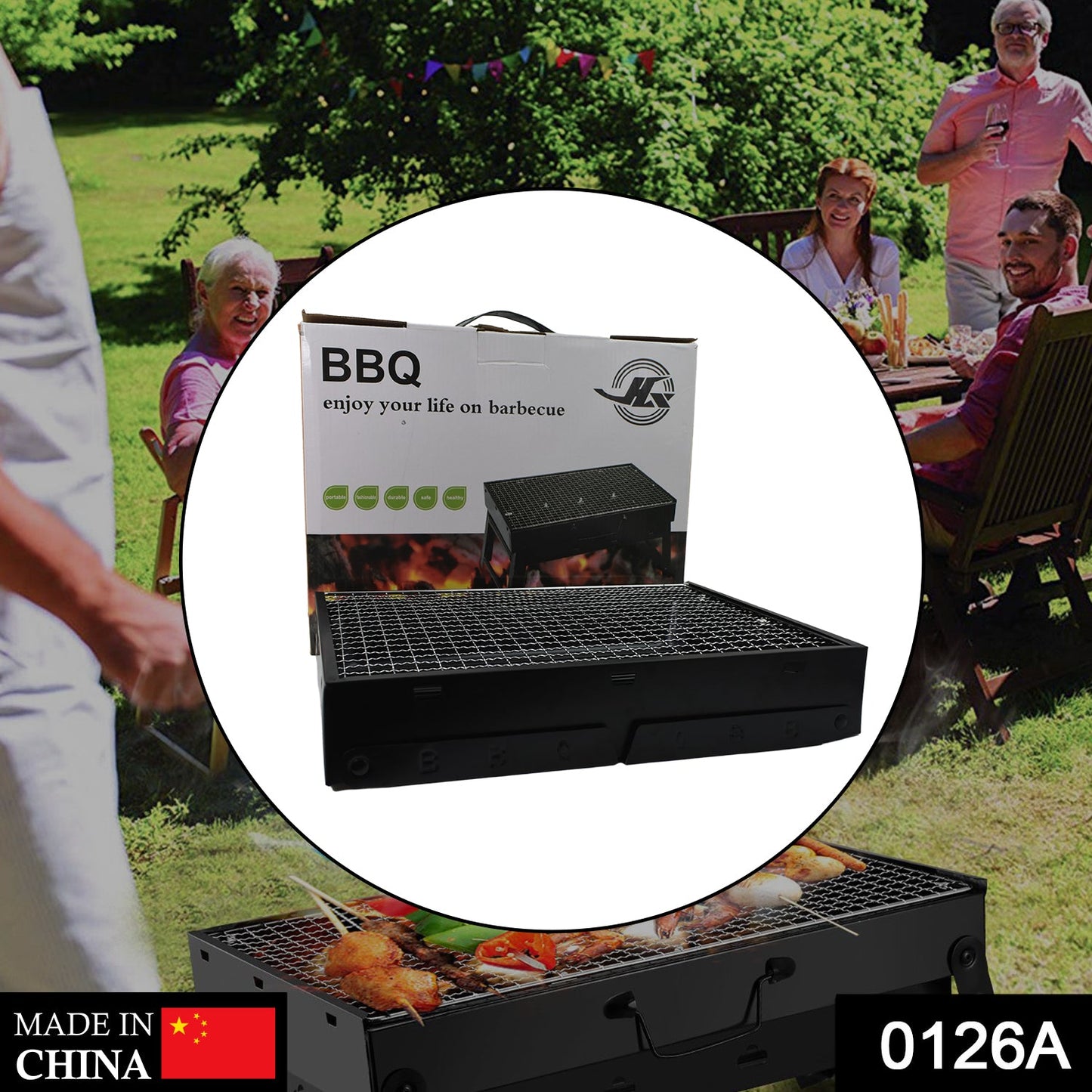 0126 A Barbecue Grill used for making barbecue of types of food stuffs like vegetables, chicken meat etc. 