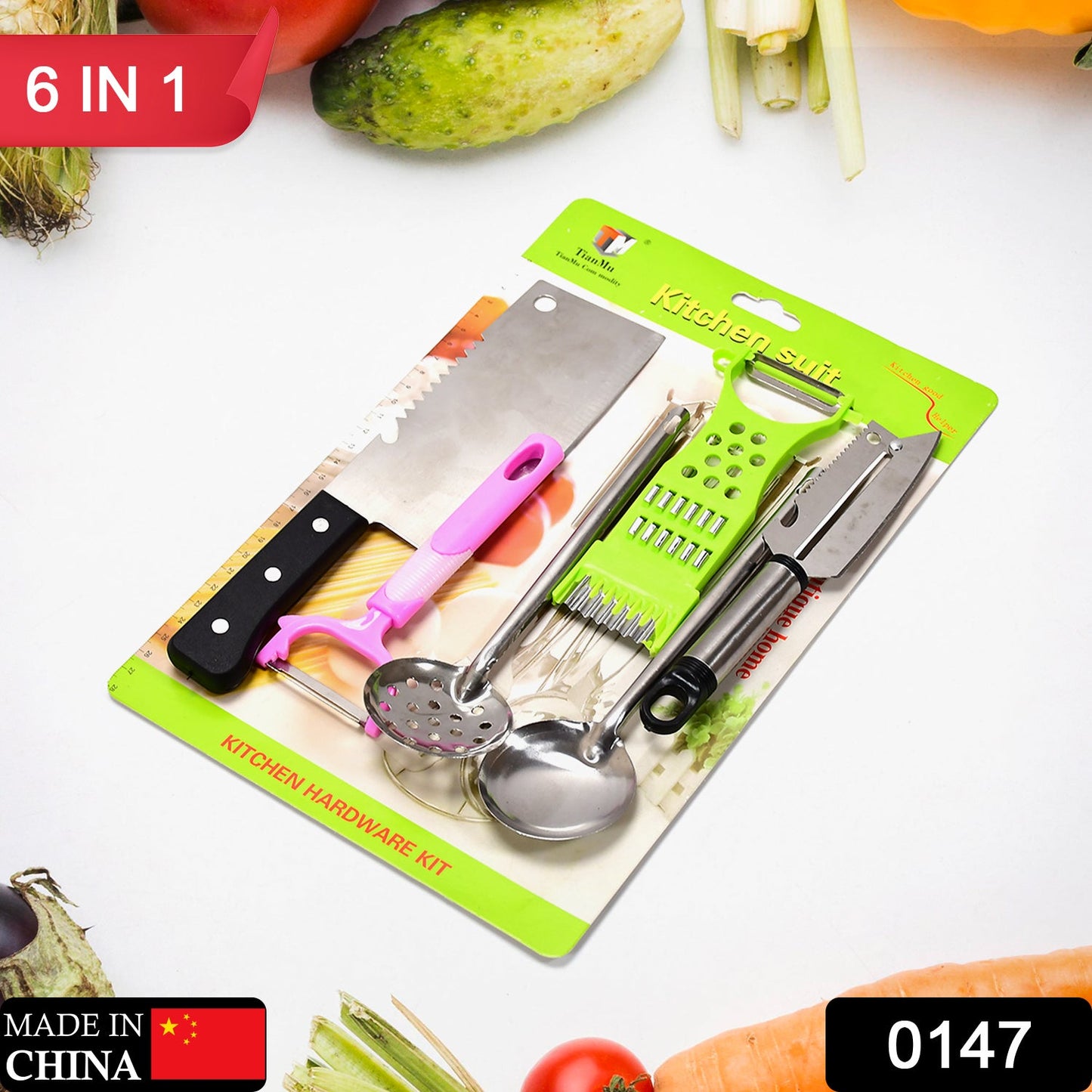 0147 6pc Kitchen knife set 