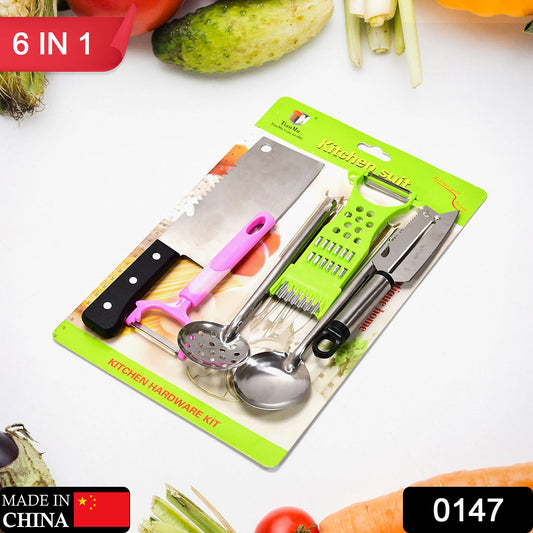 0147 6pc Kitchen knife set 