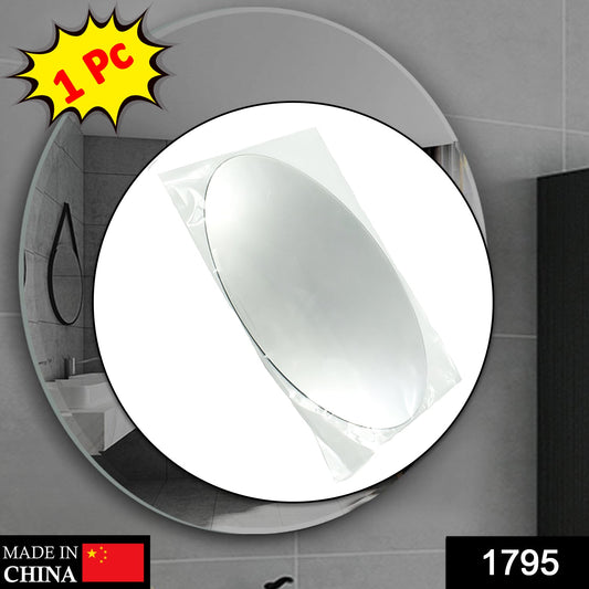 1795 Oval Shape 3D Mirror Sticker used in all kinds of household and official purposes as a sticker etc. 