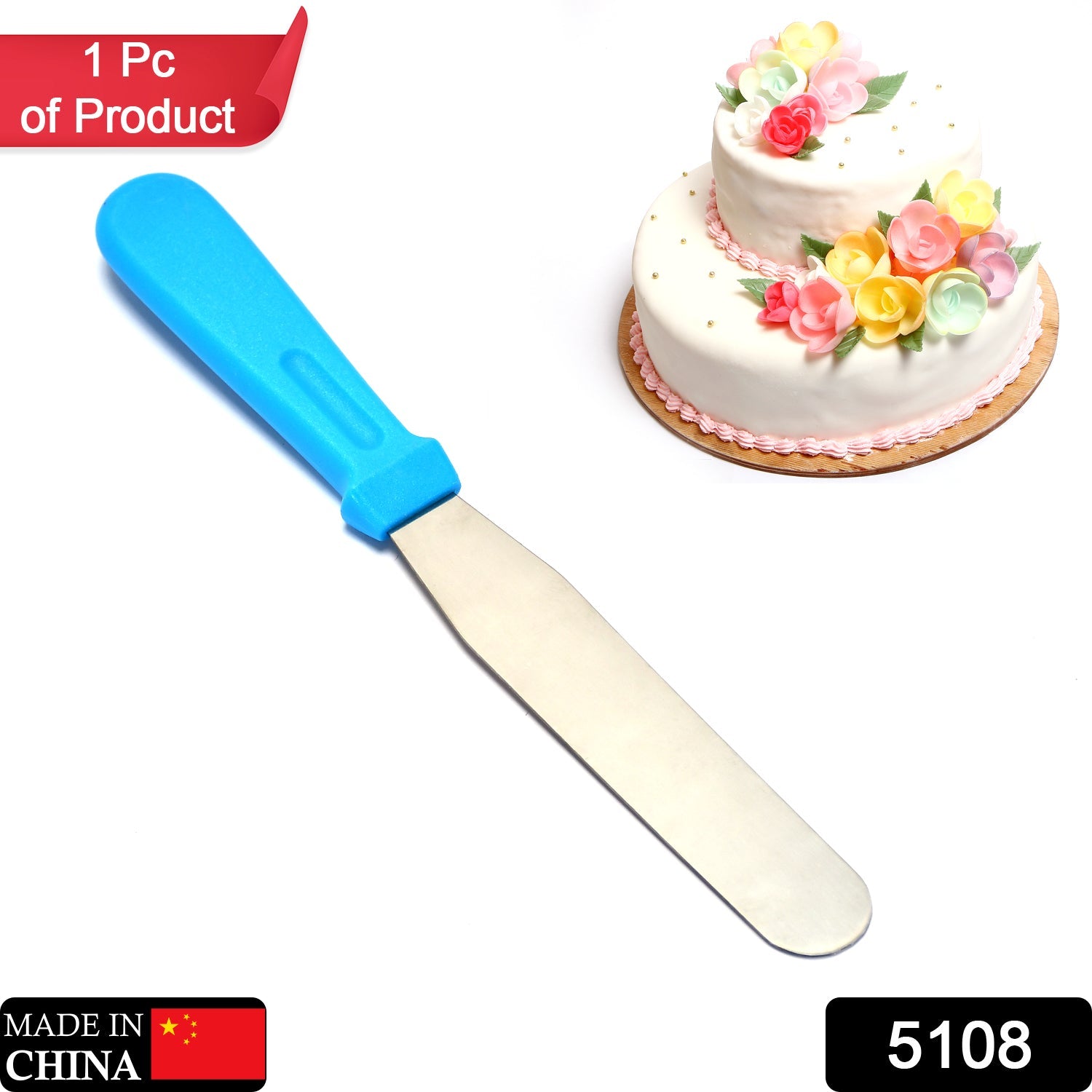 5108 Angular Professional Steel Cake Palette Knife Icing Spatula 