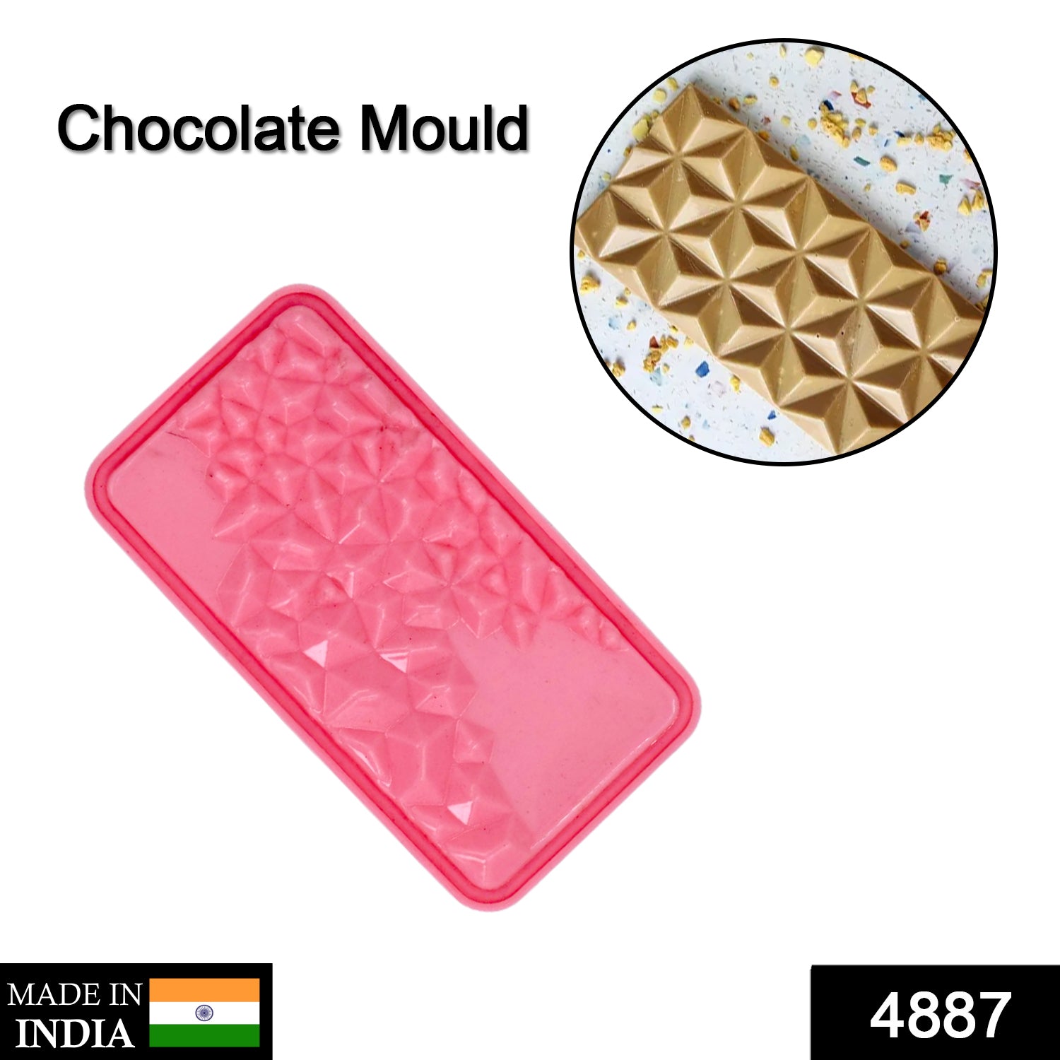 4887 Diamond Flexible Silicone Mold Candy Chocolate Cake Jelly Mould 