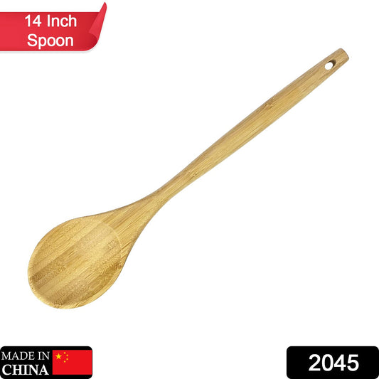 2045 14 inch Bamboo Spoon Kitchen Utensil 