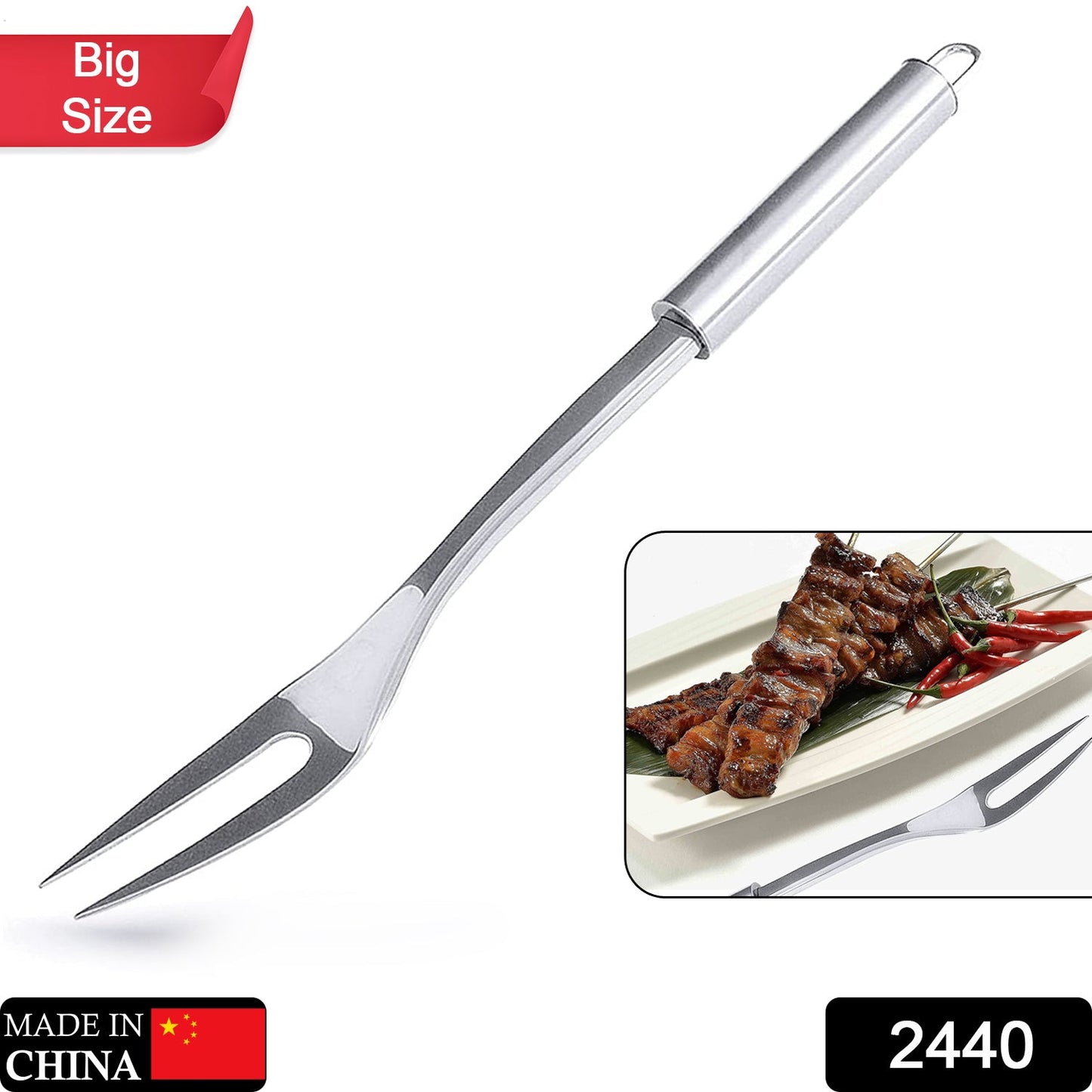 2440 Stainless Steel BBQ Roast Meat Fork 