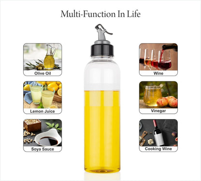 2346 Oil Dispenser Transparent Plastic Oil Bottle |  1 Liter DeoDap