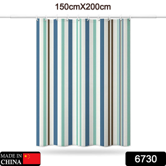 6730 Bright Vertical Stripes in The Shower Curtain (150x200cm) 