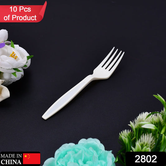 2802 Small plastic 10pc Serving Fork Set for kitchen 