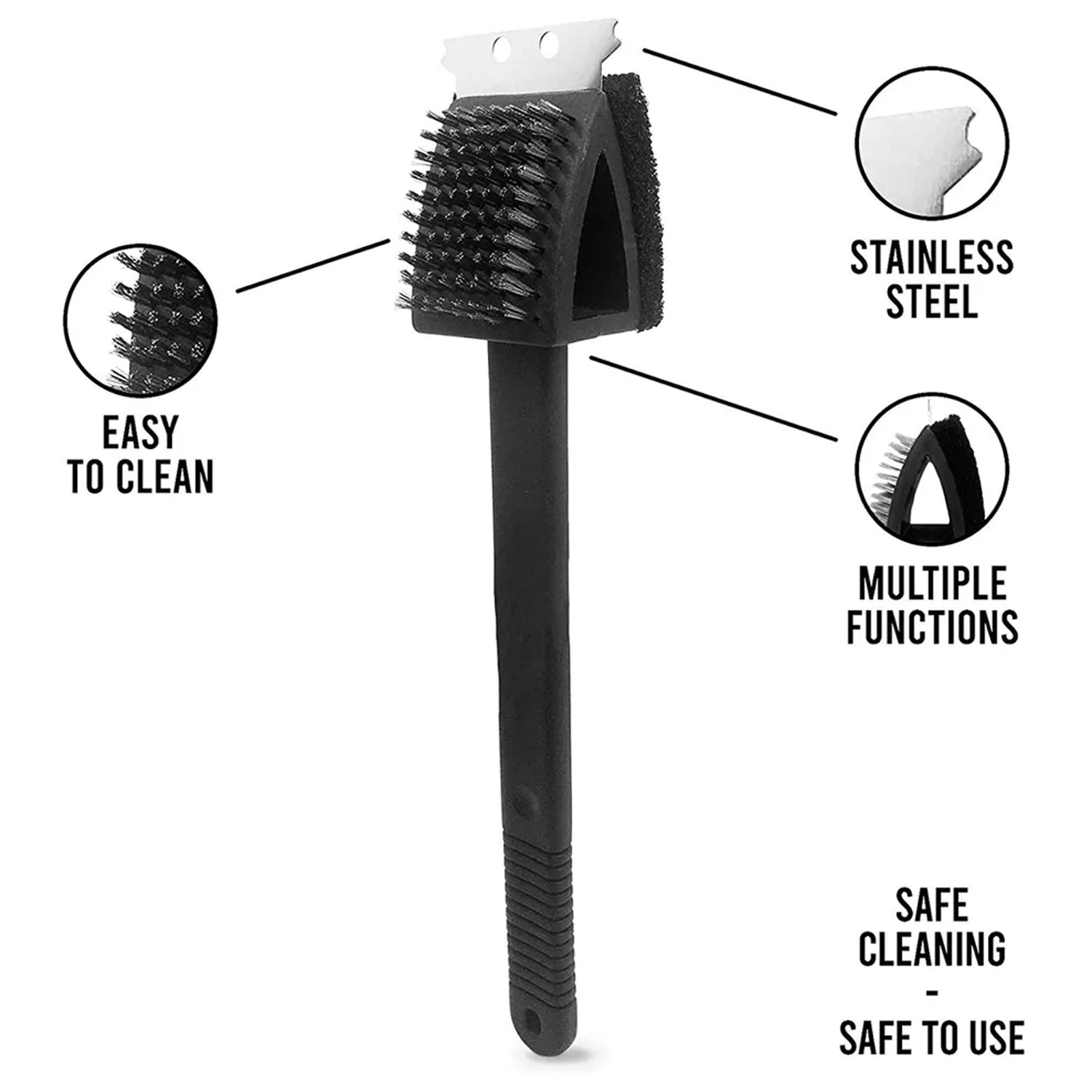 6659 Silicone Toilet Brush with Slim Holder Flex Toilet Brush Anti-drip Set Toilet Bowl Cleaner Brush, 