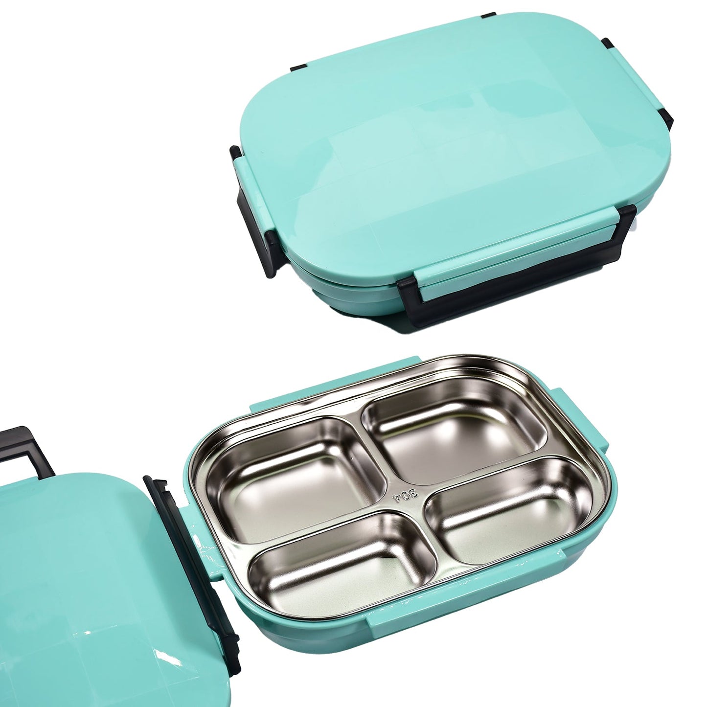 2978 Lunch Box for Kids and adults, Stainless Steel Lunch Box with 4 Compartments. 