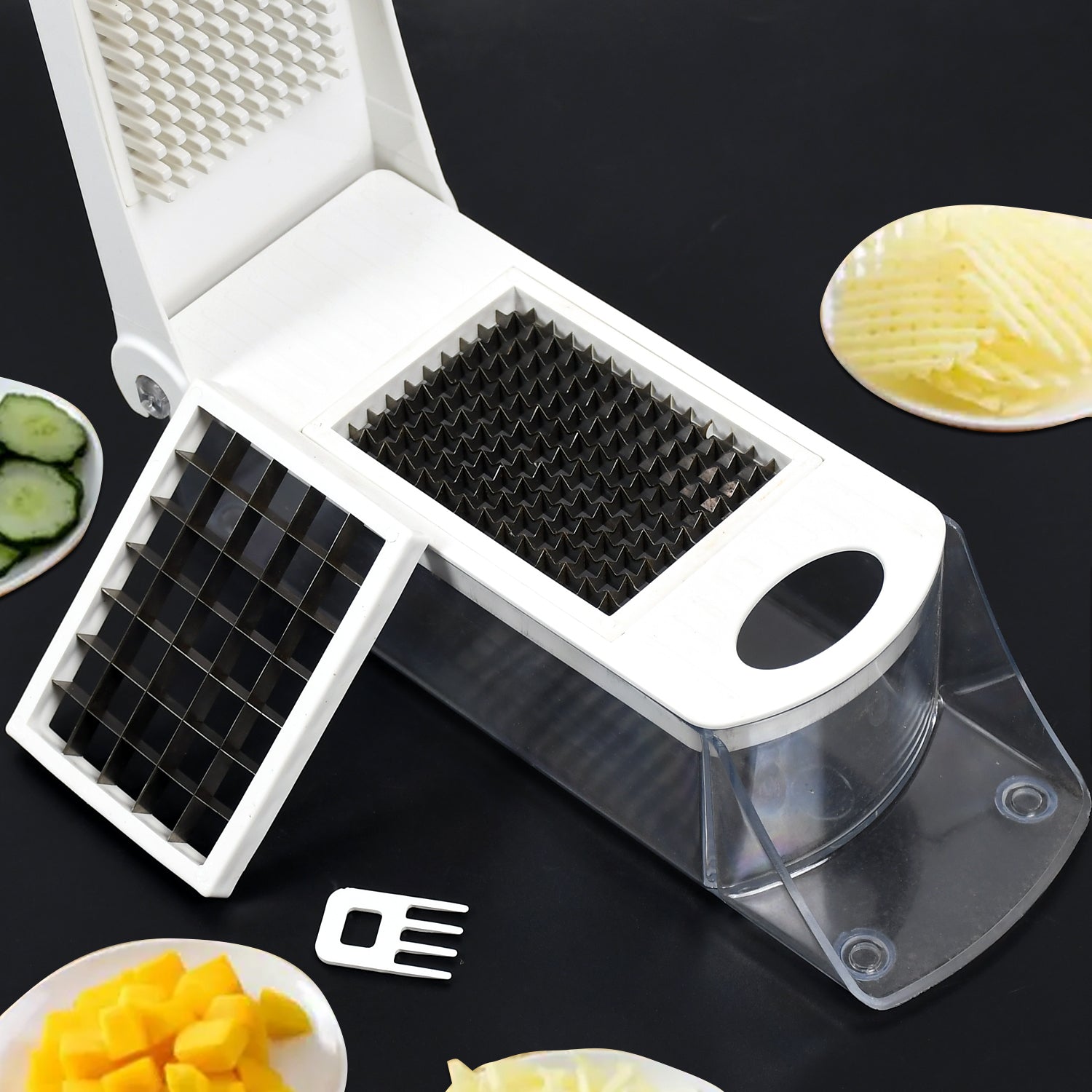 5233 2-in-1 Vegetable nicer dicer Chopper Set for kitchen 