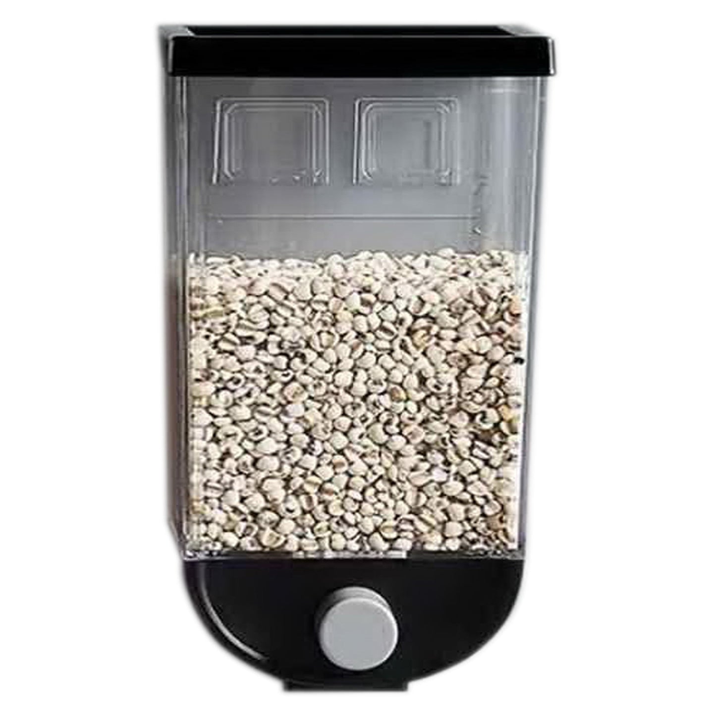 2325 Wall Mounted Cereal Dispenser Tank Grain Dry Food Container (1500ML) (Multicolour) DeoDap