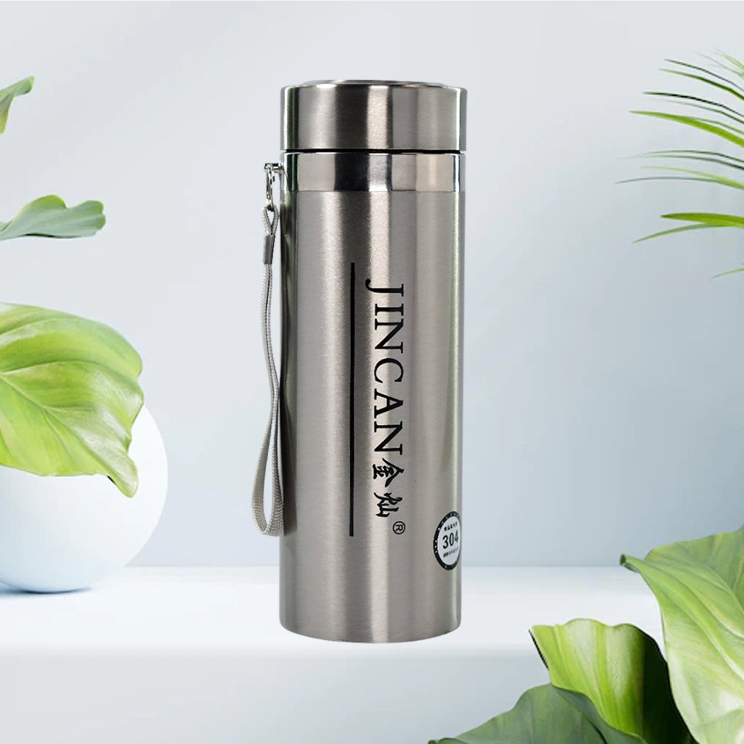 6447 350ML STAINLESS STEEL WATER BOTTLE FOR MEN WOMEN KIDS | THERMOS FLASK | REUSABLE LEAK-PROOF THERMOS STEEL FOR HOME OFFICE GYM FRIDGE TRAVELLING 