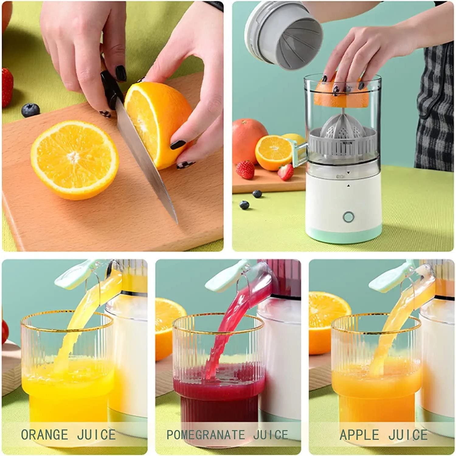 2377 Automatic Electrical Citrus Juicer For Orange, Electric Orange Juicer, Professional Citrus Juicer Electric with Lever, Squeezer Juice Extractor 