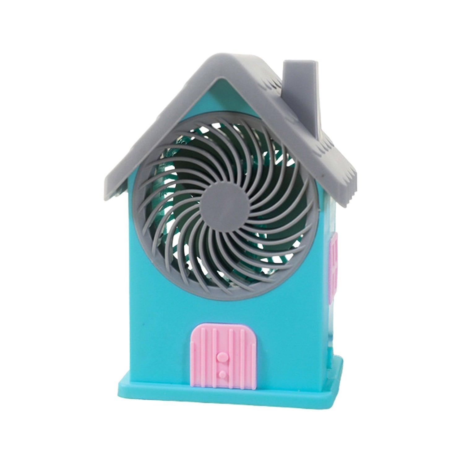 4799 Mini House Fan House Design Rechargeable Portable Personal Desk Fan For Home , Office & Kids Use 