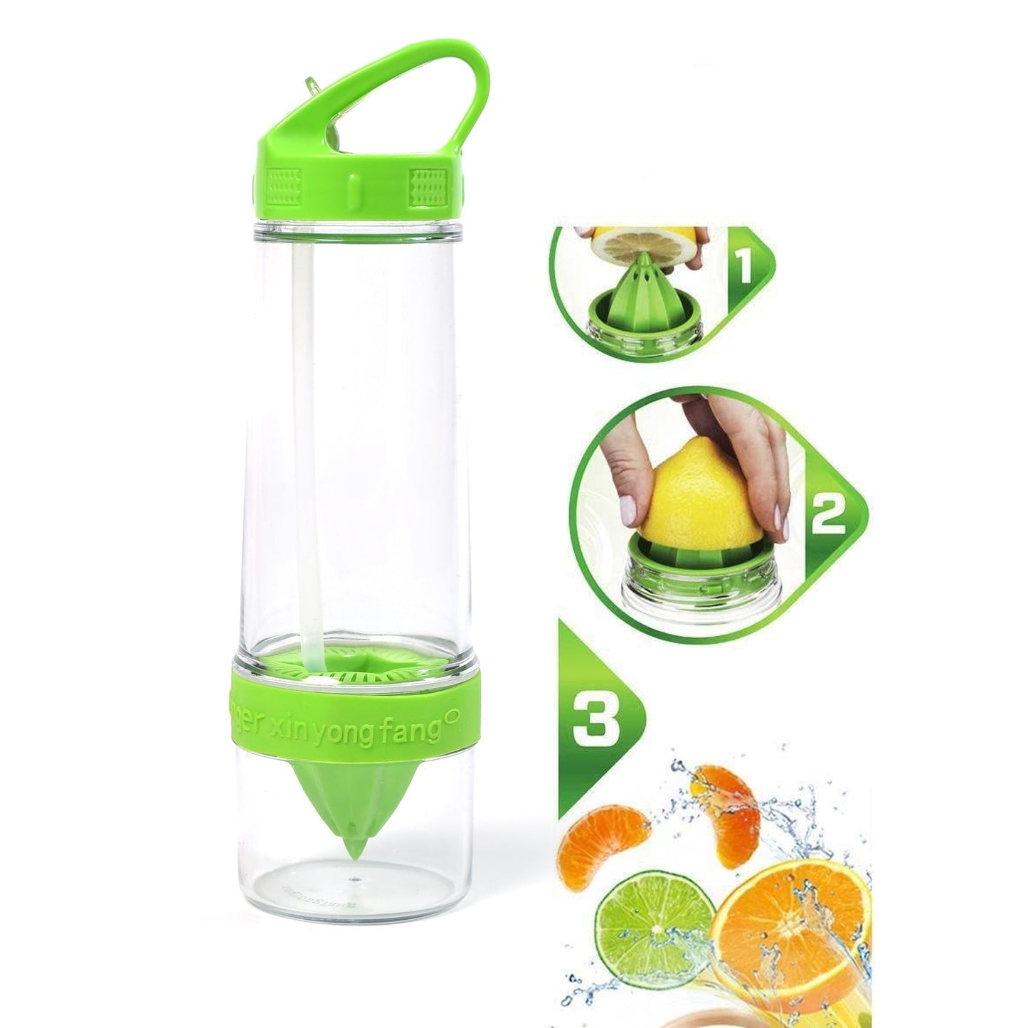 2474 Citrus Zinger Sports Bottle with Juice Maker Infuser Bottle 