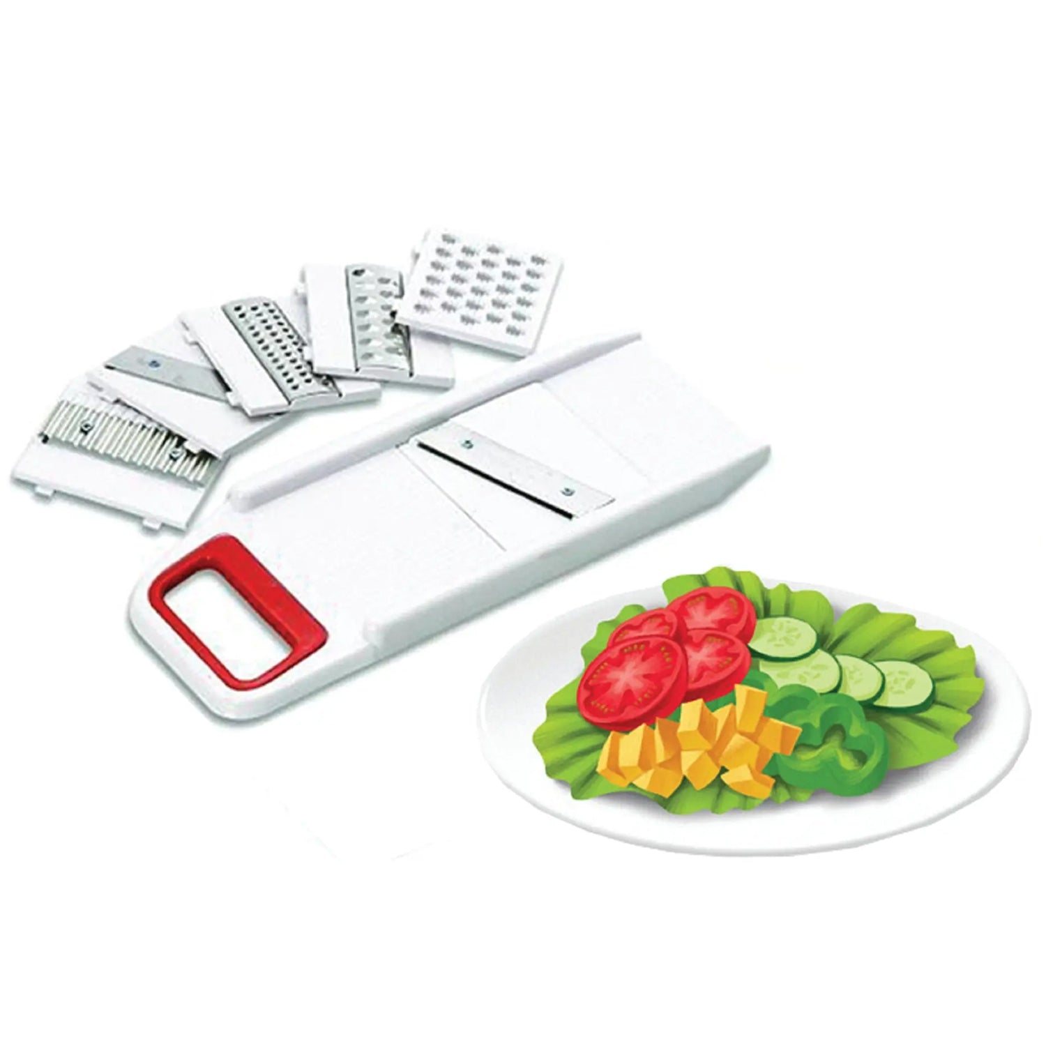 0141B  6in1 Slicer Multi Purpose Vegetable Slicer Grater For Kitchen Use 