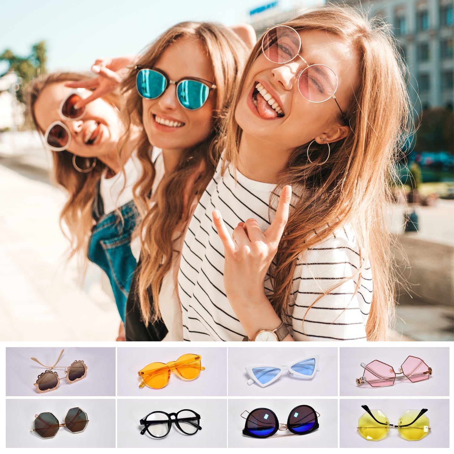 7659 Mix Sunglass New & Attractive Designs ( 1 pc ) 