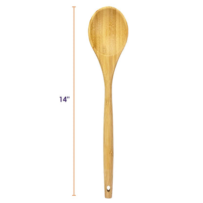 2045 14 inch Bamboo Spoon Kitchen Utensil 