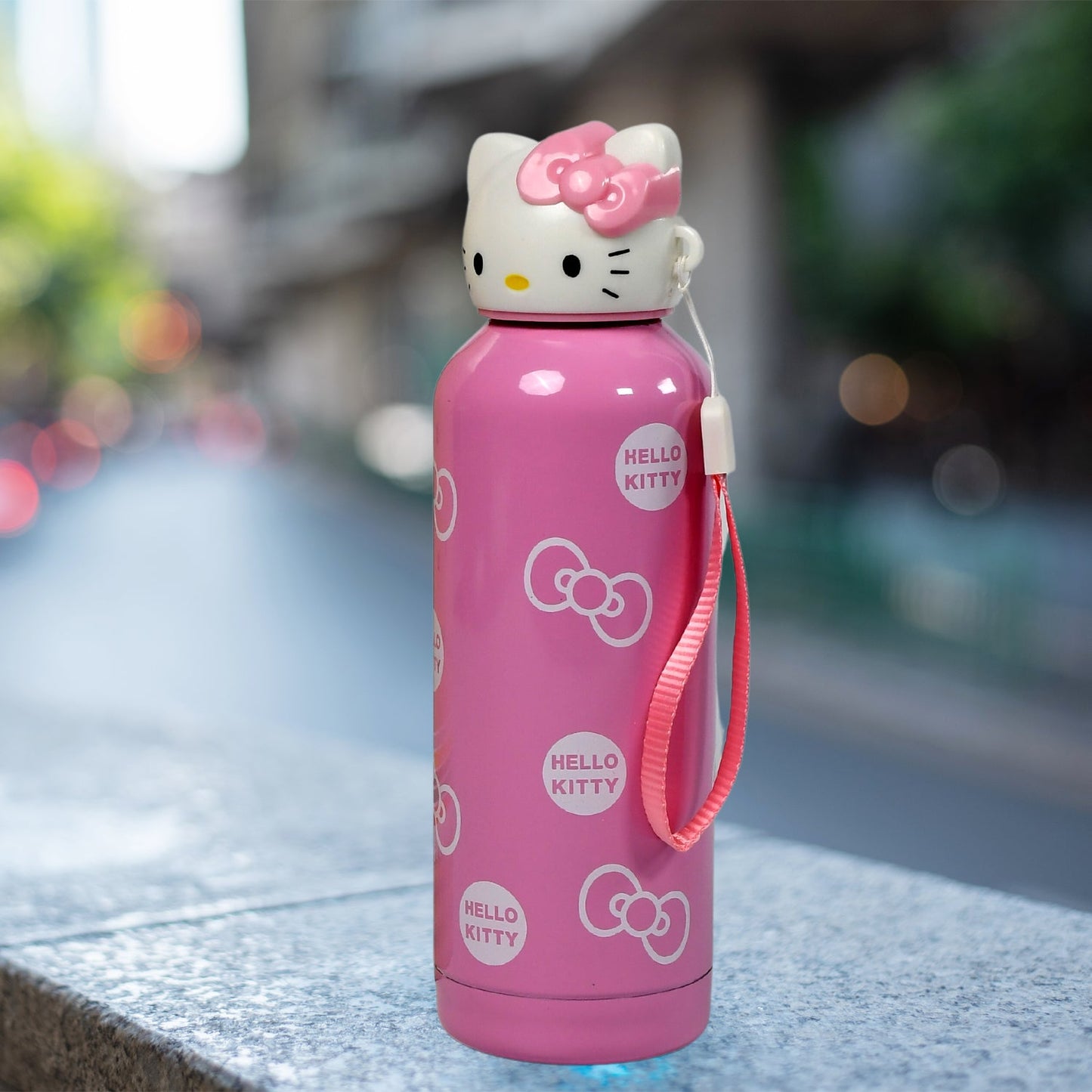 6787 Cute Kitty Stainless Steel Vacuum Bottle Kids Children Cartoon Water Bottle Stainless Steel Vacuum Bottle, Children Water Bottles 