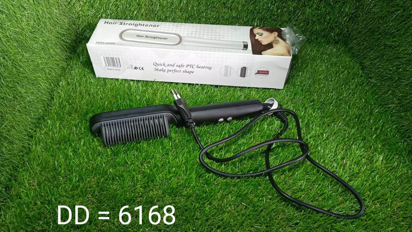 6168 Hqt-909B Hair Straightener Used While Massaging Hair Scalps And Head. 