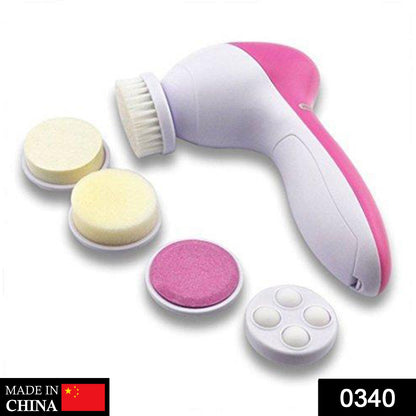 340 -5-in-1 Smoothing Body & Facial Massager (Pink) EasyGrabGet