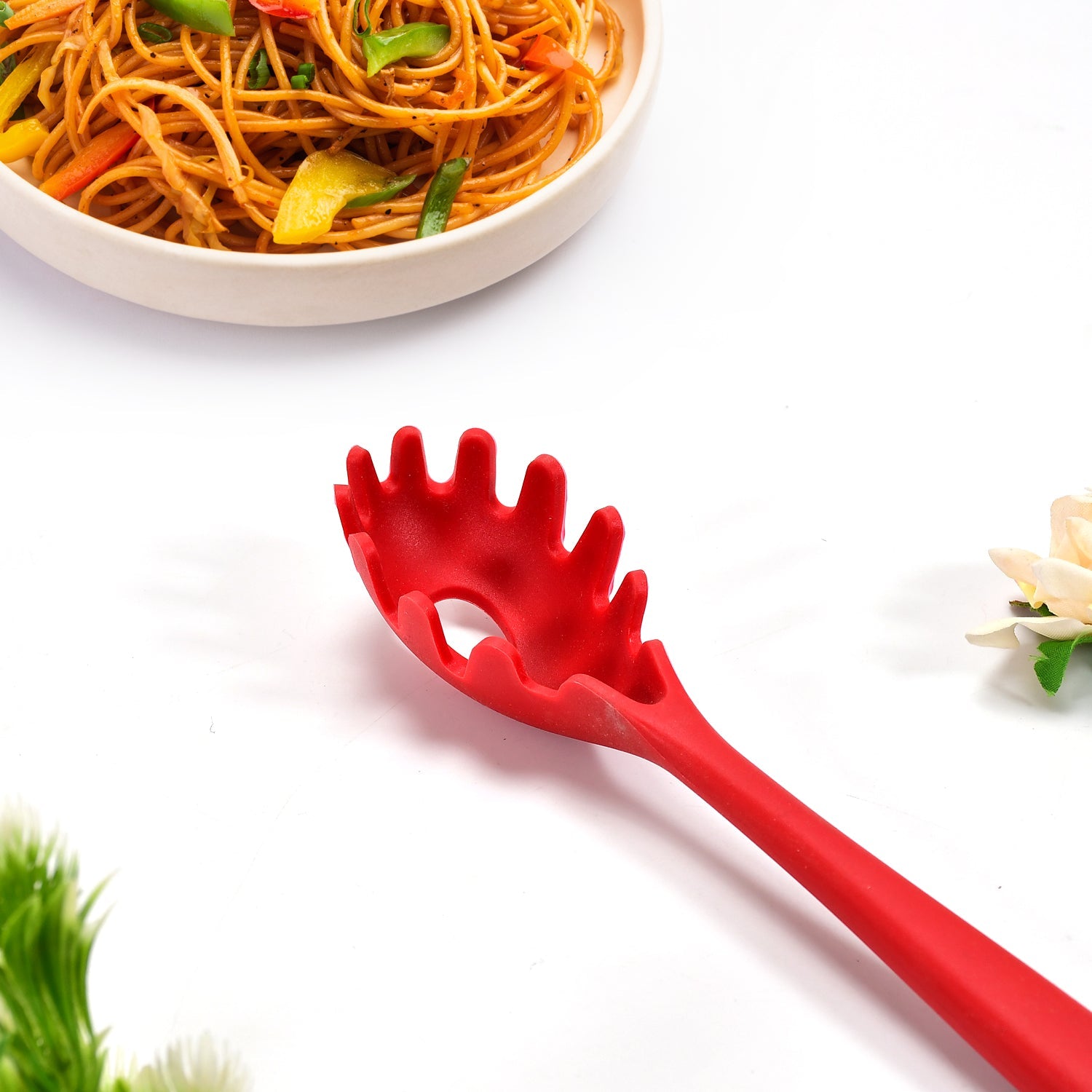 2896 SILICONE PASTA FORK SPAGHETTI SERVER | PASTA SERVER. 