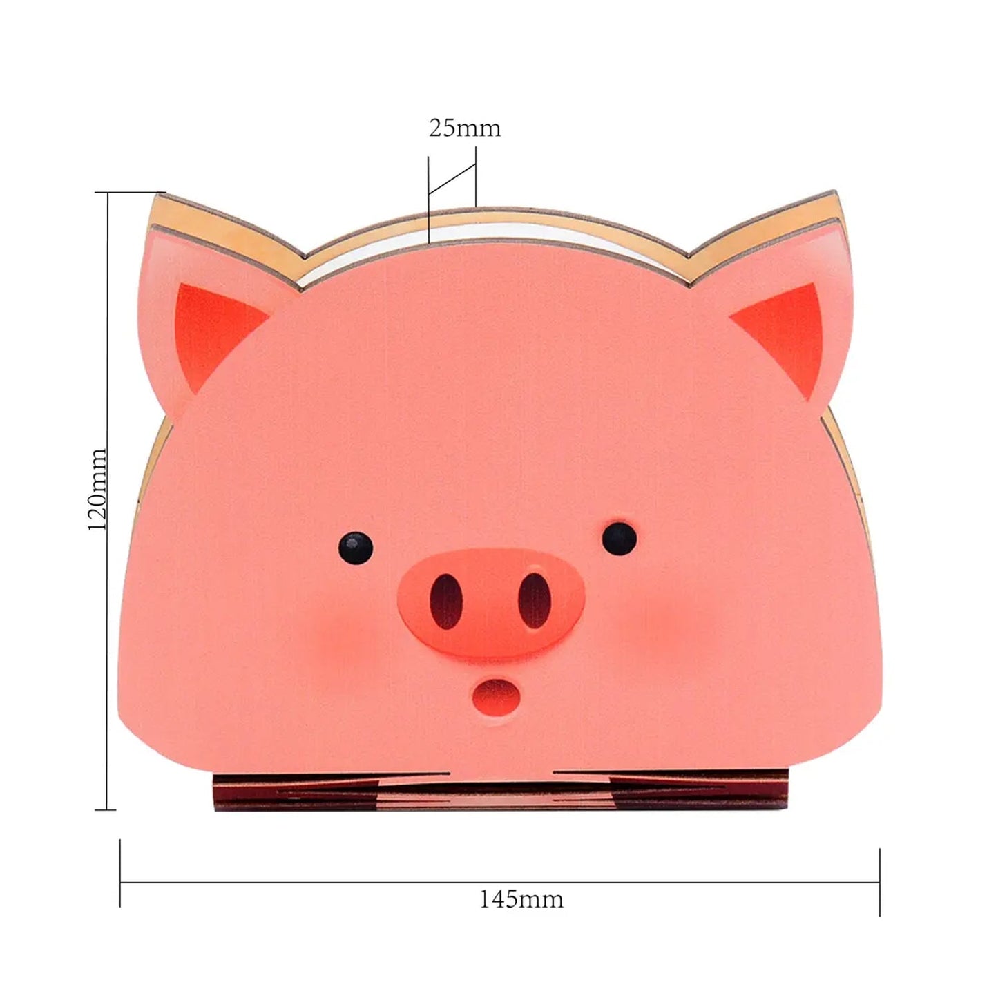 6643 Piglet Shape Book Lamp Animal Led Book Lamp Christmas Gift Light RGB Colors Custom Gift Book Lamp 