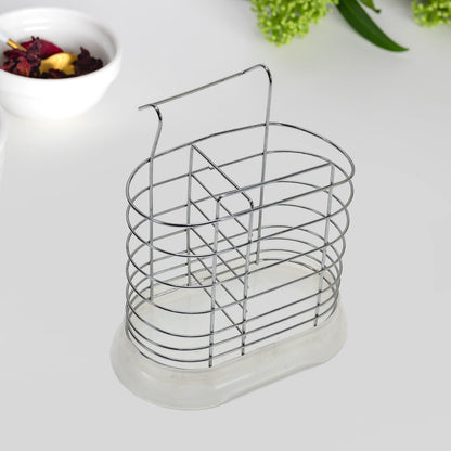 5177 Spoon Stand Cutlery Rack 19cm Steel For Kitchen & Home Use 