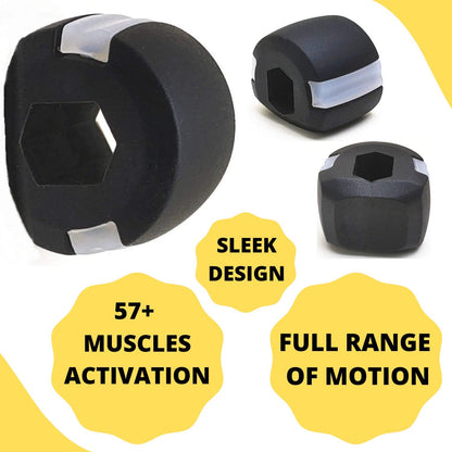 6101V Cn Blk Jaw Exerciser Used To Gain Sharp And Chiselled Jawline Easily And Fast. 