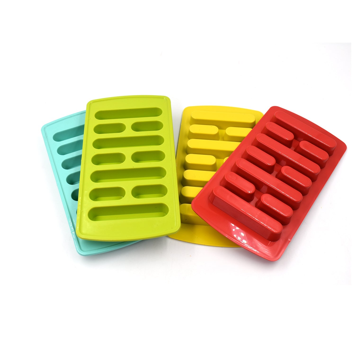 0784 4 Pc Fancy Ice Tray used widely in all kinds of household places while making ices and all purposes. 