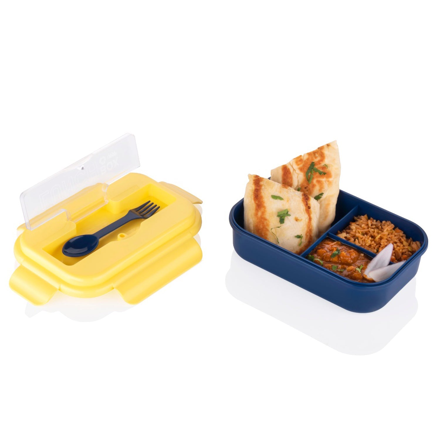 2809V LUNCH BOX 3 COMPARTMENT PLASTIC LINER LUNCH CONTAINER, PORTABLE TABLEWARE SET FOR OFFICE , SCHOOL & HOME USE 