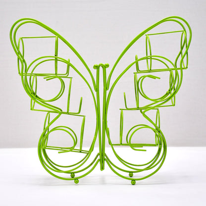 5126 Butterfly Shape Stainless Steel 6 Hole Glass Holder 