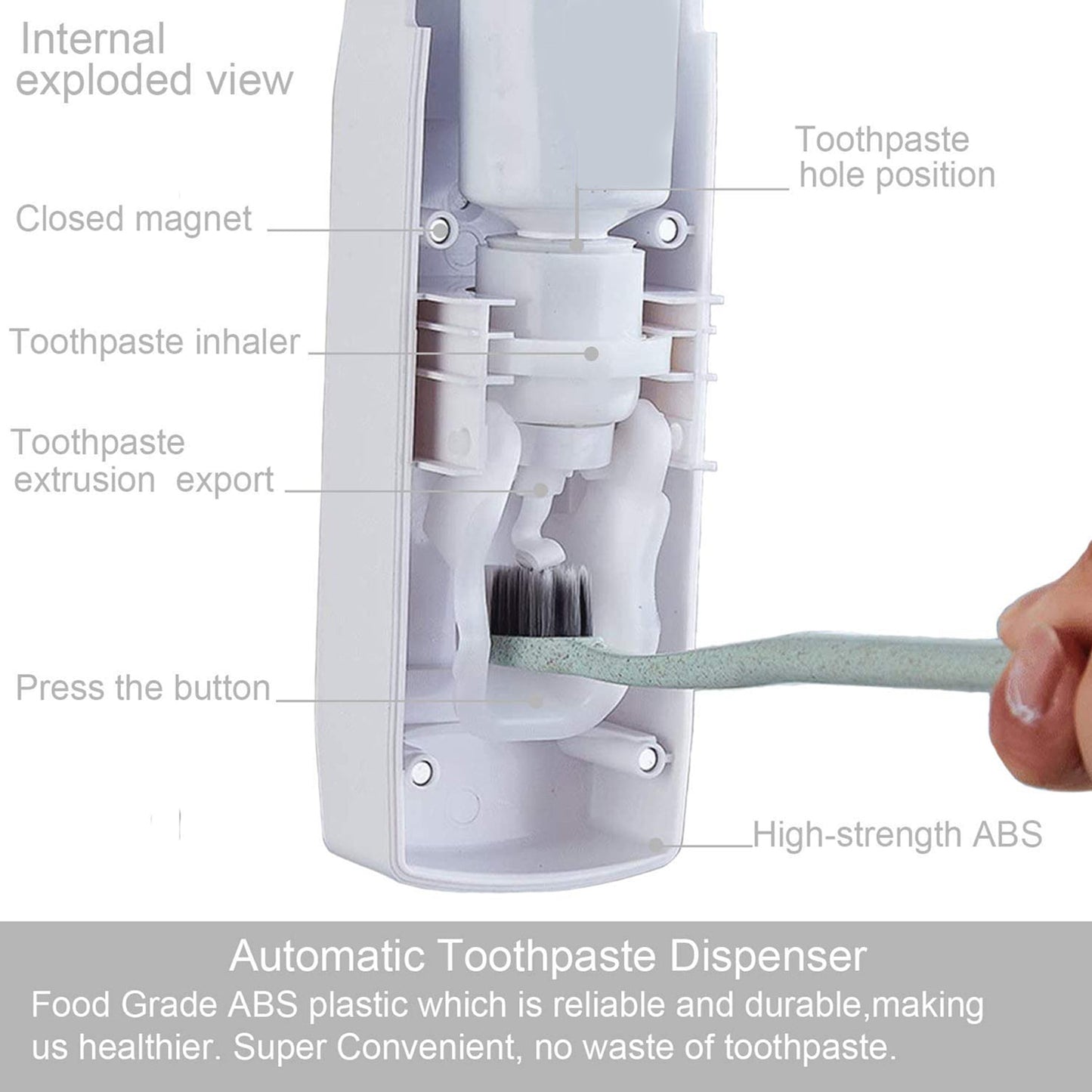 2416W Toothpaste Dispenser Used For Pulling Out Toothpaste While Brushing. 