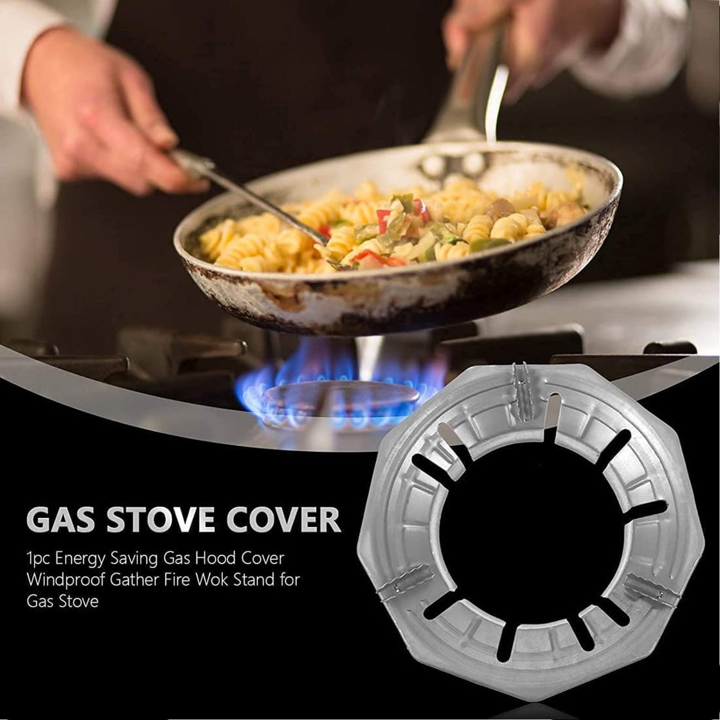 2167 Stove Trivets Windscreen for Kitchen Wok Support Ring Cooktop Range Pan Holder Stand Stove Rack. 