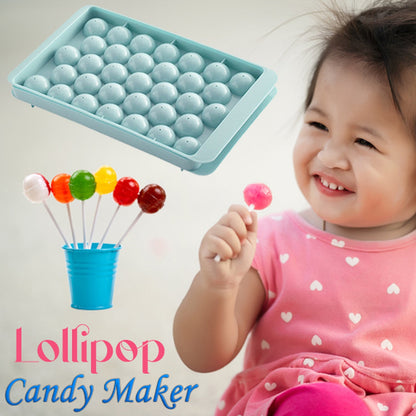 2486A Plastic Round BPA Free Reusable Ice Cube Ice Ball Mold/Lollipop Candy Maker 