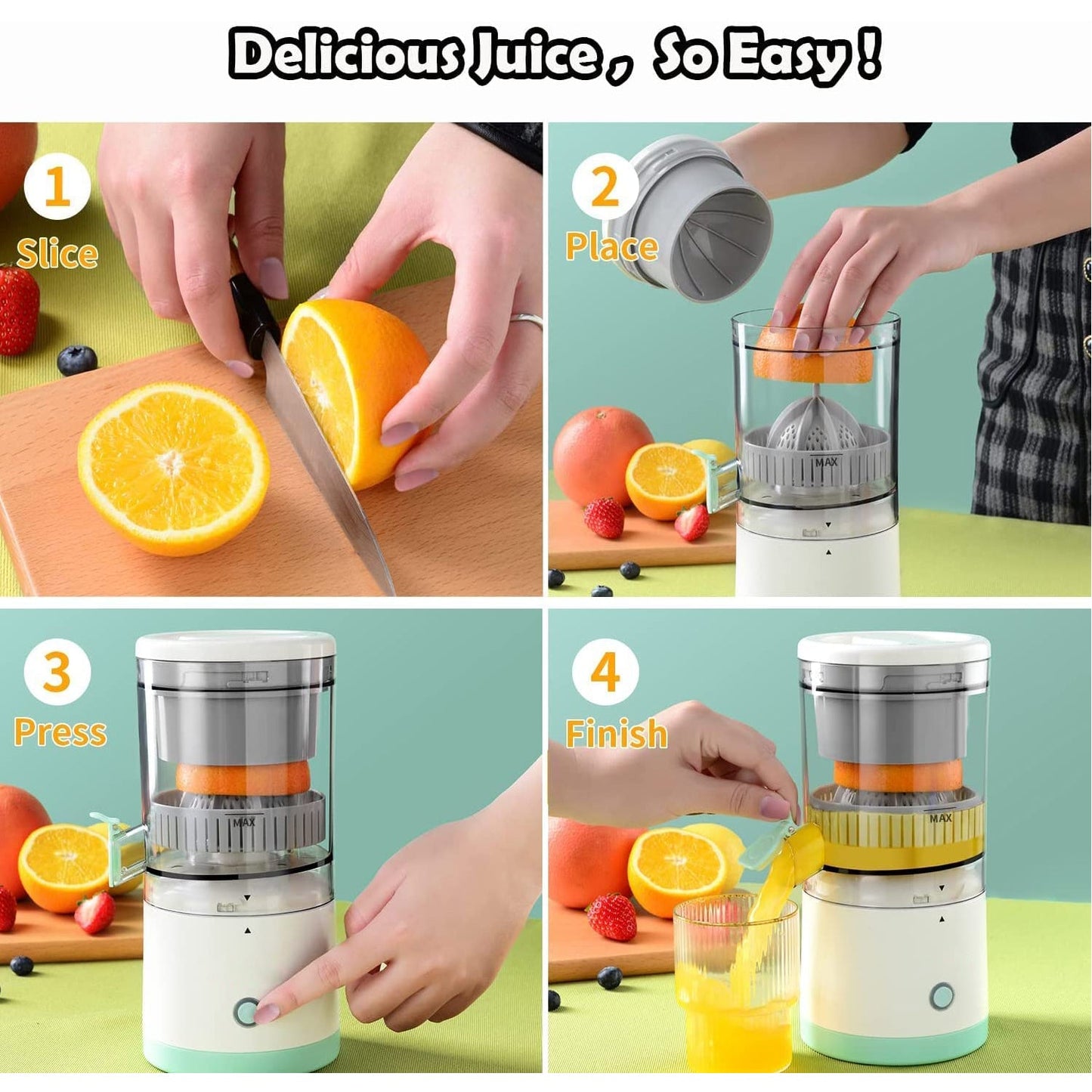 2377 Automatic Electrical Citrus Juicer For Orange, Electric Orange Juicer, Professional Citrus Juicer Electric with Lever, Squeezer Juice Extractor 