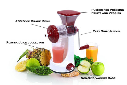 168 Manual Fruit Vegetable Juicer with Juice Cup and Waste Collector DeoDap