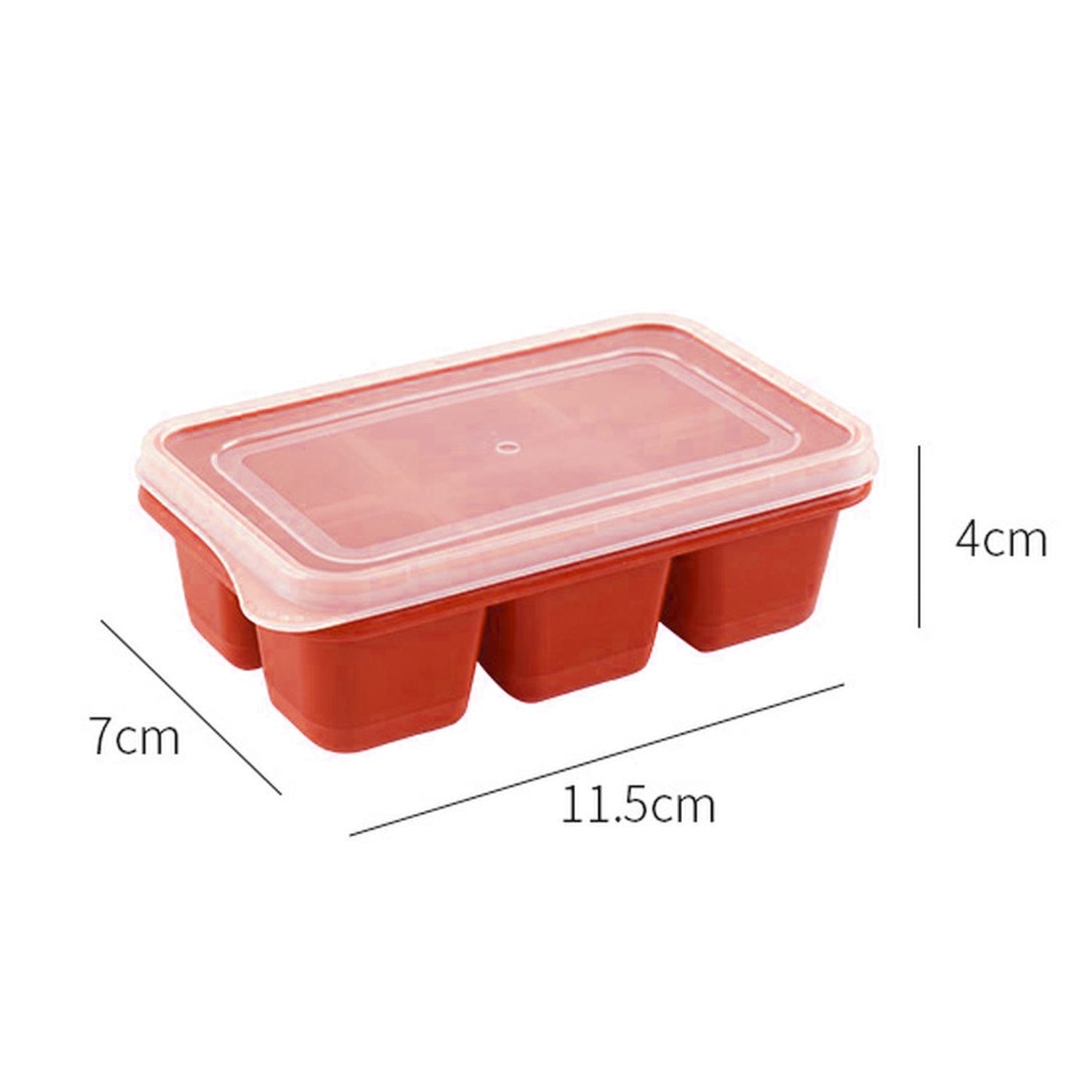 4750 6 cavity Silicone Ice Tray used in all kinds of places like household kitchens for making ice from water and various things and all. 