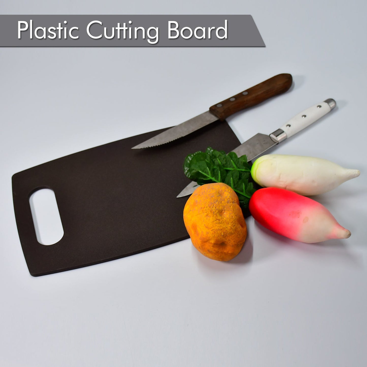 2094 BROWN SMALL KITCHEN CHOPPING BOARD CUTTING BOARD PLASTIC. 