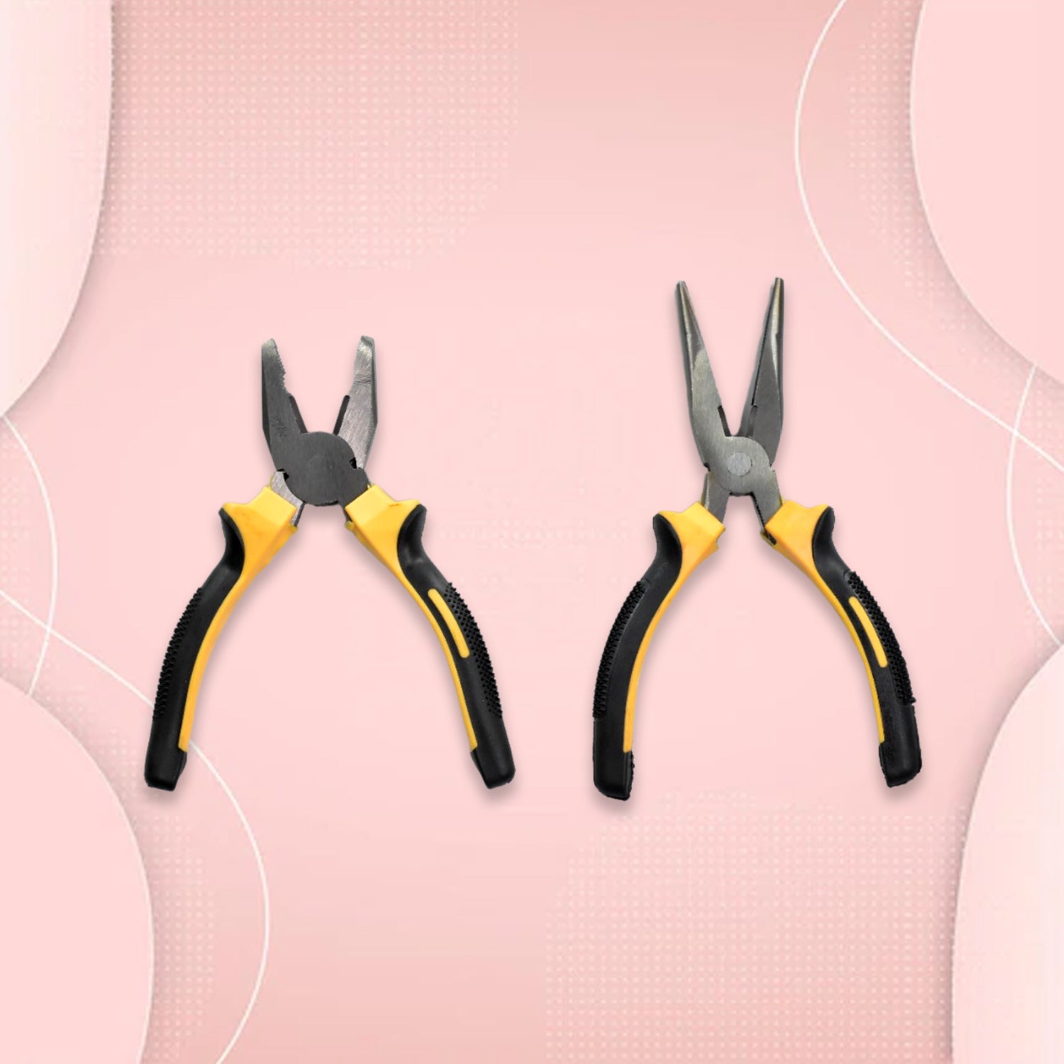 9172 Sturdy Steel Combination Plier for Home & Professional Use 2pc 