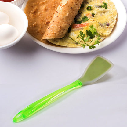 2753 34cm KITCHEN TURNER HEAT RESISTANT SILICONE NON-STICK SILICONE TURNER GRIP WITH LONG HANDLE COOKING TURNER 