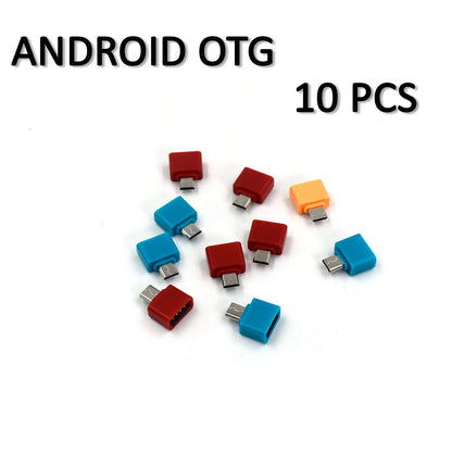 0261 OTG Type C & USB to Micro USB Adapter for Android Mobile Smart Phones & Tablets With Zip Pouch (Pack of 20) 