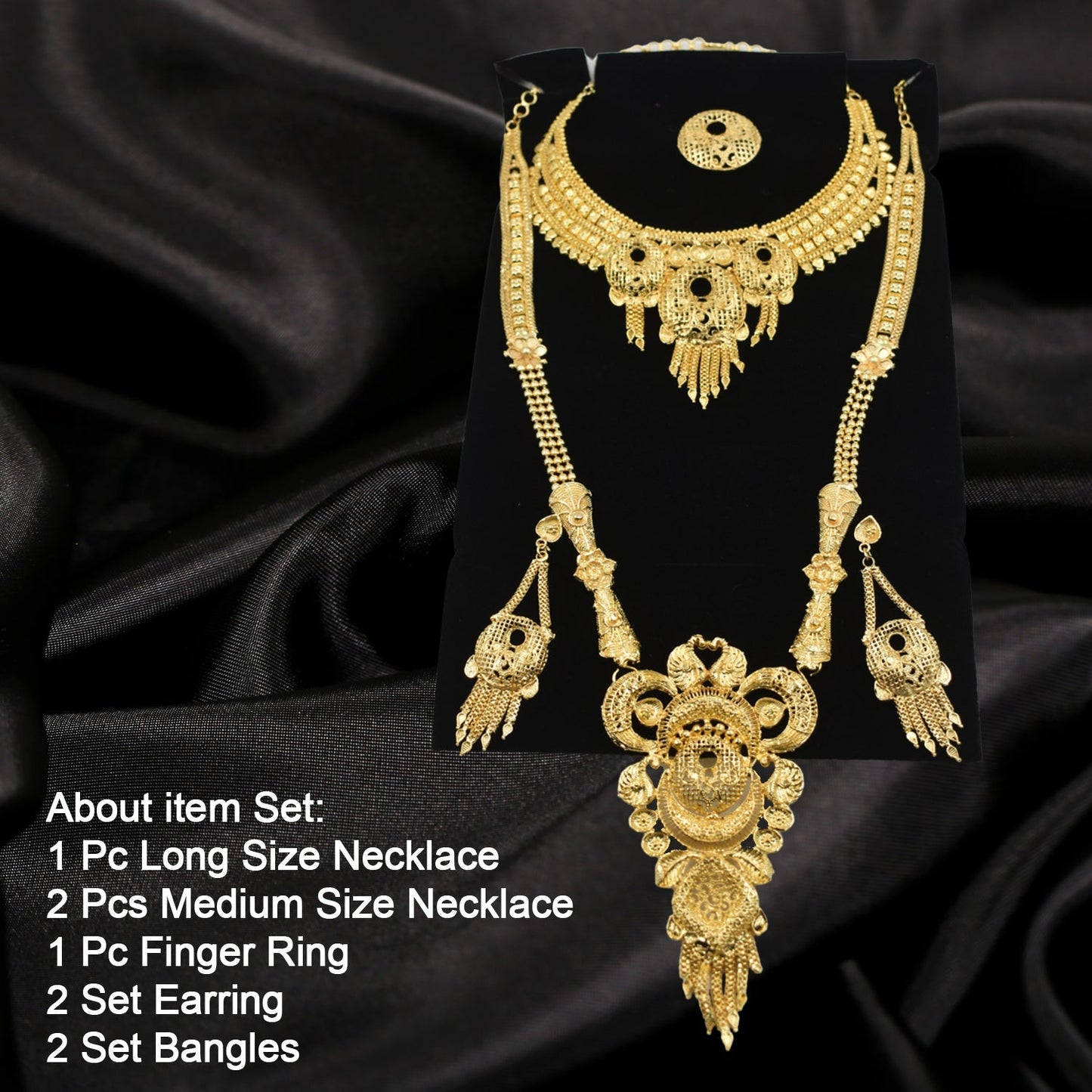 6301 Bridal Jewellery Set and collection for bridal attire and outlook purposes. DeoDap