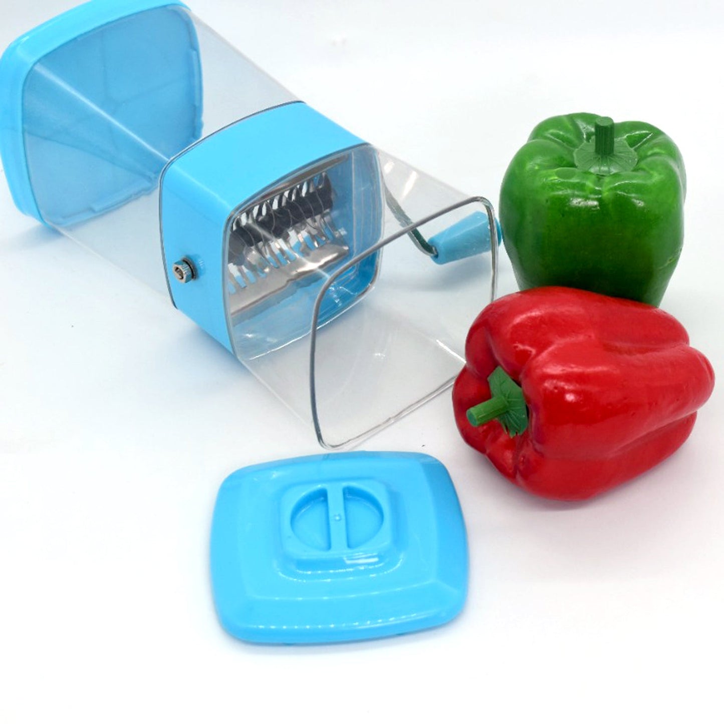 2798 Stainless Steel Vegetable Cutter Chopper (Chilly Cutter) Sharp Blades for Easy Cutting 