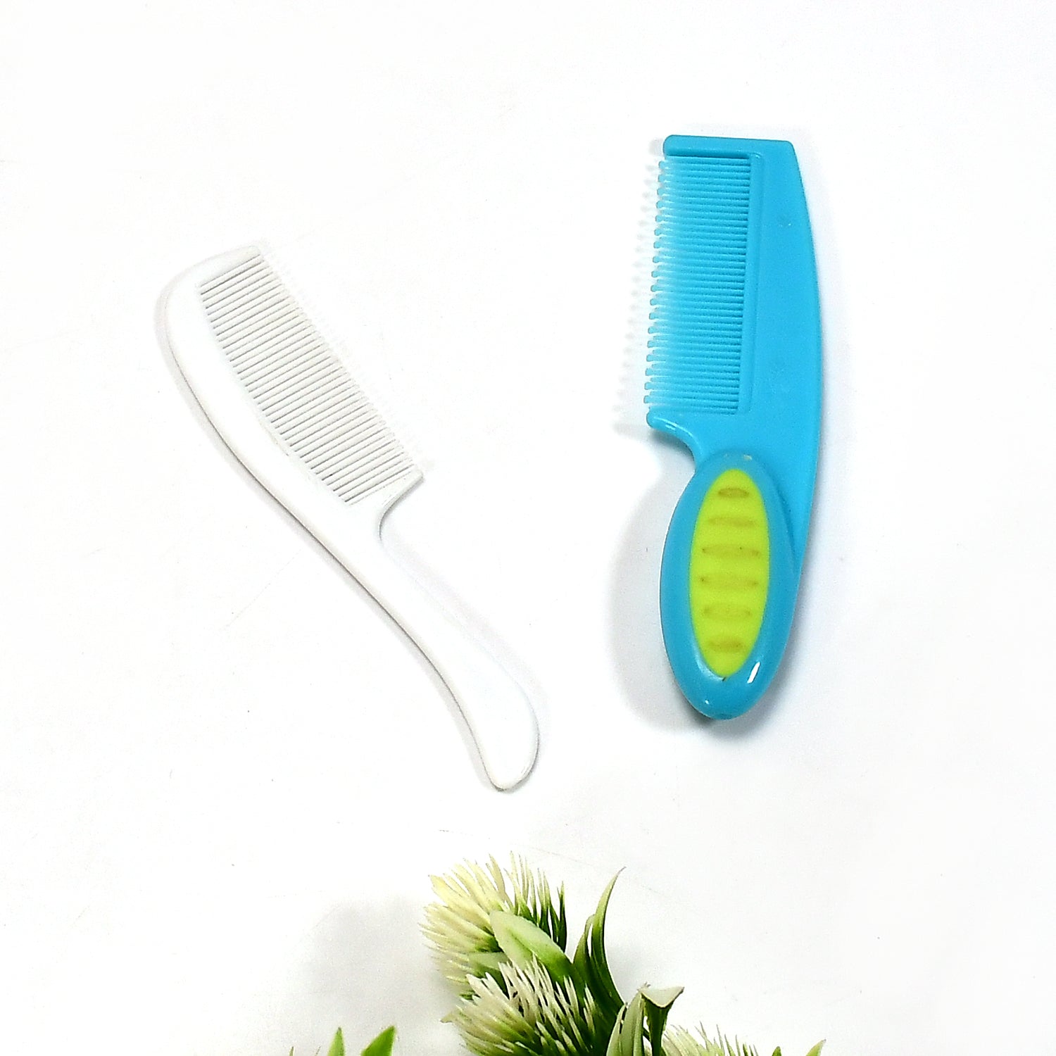 6492 1pc Plastic Rounded Lobes Soft Bristle Baby Soft Hair Brush (Multi-Design) 