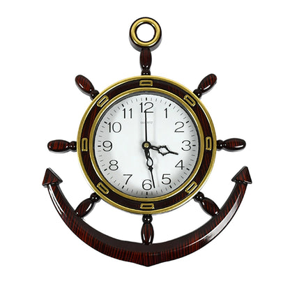 4944 Anchor Shape Wall Clock Size 28x23x5cms 